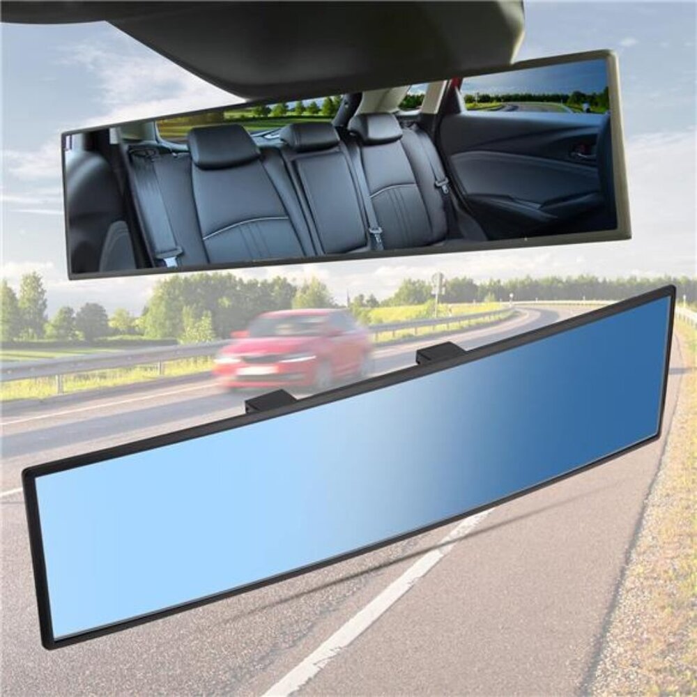 Rear View Mirror, Universal 11.81 Inch Panoramic Convex Rearview Interior
